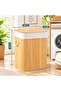 Bamboo Laundry Basket with Lid, 60L Foldable Clothes Hamper with Handles – Portable Dirty Laundry Storage Organizer for Home, Dorm & Bedroom - 2