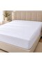 King Size Black and White Bed Sheet Set 2-Piece Elastic Fitted Sheet 80% Cotton - 3