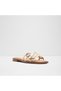 Gwalissi Ladies Gold Flat Sandals - 4