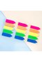 5 Pieces of 5 Transparent Adhesive Arrow Markers - Neon Colored Page Markers Set - 3