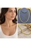 💎   Premium Shiny and Stylish Gold Color Mesh Chain 316L Women's Steel Necklace (45cm)