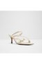 Cityverse Ladies White Heeled Sandals - 4
