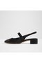 Agathe Ladies Black Heeled Shoes - 3