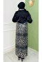 Leopard Patterned Sequin Embroidered Top and Bottom Set - 4