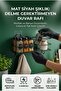 Adhesive Matte Black Spice Rack - No Drilling Required Kitchen Organizer Wall Shelf with 4 Hooks - 2
