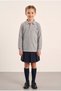Girl's Polo Collar School T-Shirt Set Long Sleeve 100% Cotton Fabric