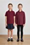 Girl's 2-Piece Polo Collar School T-Shirt Set Short and Long Sleeve 100% Cotton Fabric