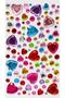 Heart Mixed Color Nail Art Hair Face Nail Ledger Book Decor Embellishment Beddazzling Kit Supplies