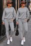 2-Piece Zero-Collar Winter Shardooned Printless Women's / Girls' Model