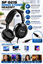 SF 0215 Wired Stereo Headset with 3.5mm Jack - Black - 3