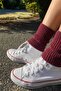 Women's Short Ribbed Knit Accessory Leggings - 3