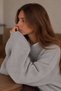 Oversize Soft Textured Women's Knitted Long Sweater Dress Tunic - 4