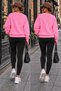 2-Piece Zero-Collar Winter Shardooned Printless Women's / Girls' Model - 2