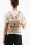 Women's Faux Leather Backpack 4 Compartment Adjustable Strap Daily School and Travel Bag - 3