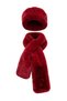 Women's Fur Scarf and Hat Set Russian Slavic Style Winter Plush Eskimo Set - 2