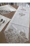 Tableware Set: Taç Gardenia Linen Dinner Set, 160x260 Table Set, 26-Piece Table Runner Set, Kr BX - 6