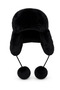 Women's Faux Fur Pompom Winter Pilot Hat with Earflaps - 8