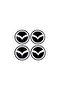 Wheel Hub Decal Sticker Mazda Design 5.5 cm Compatible - 2