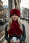 Women's Fur Scarf and Hat Set Russian Slavic Style Winter Plush Eskimo Set