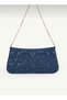 Women's star embroidered chain strap shoulder bag - 2