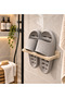 Bathroom Slipper Hanging Bracket Set of 2 Wall Mounted Plastic Slipper Organizer with 3m Tape - 2
