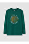 Ozmarka New Season Green Printed Boys' Pajama Top