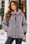 Women's Plush Fleece - Hooded with Zipper - 3
