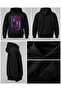 'The Crow' Printed Unisex Hooded Slim Fit Sweatshirt - 3