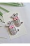 Fare Hanım Handmade Crochet 2-Piece Snap Buckle Handmade Knitted Children's Cute Hair Accessory - 3
