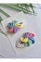 Colorful Wind Rose Handmade Anti-Allergic 2-Piece Snap Buckle Crochet Hair Accessory Suitable for All Ages - 6