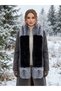 Fur Scarf Luxury Fur Collar Double Color Plush Winter Women's Shawl