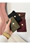 Suede Accordion Snap Closure Card Holder - 5