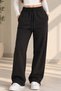 Unisex Wide-Leg / Elastic Waist Sweatpants Jogger Pants - 4