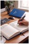 Navy Blue Hardcover Checkered Notebook 300 Sheets 20X28Cm 1 Piece Multi-Leaf Hard Cover Notepad Account Book School Office Stationery - 5
