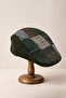 Klh Studio Dept. Forest Olive Patchwork Flat Cap Hat - 4