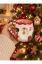 New Year's Themed Handmade Ceramic Mug with Nutcracker (Specify the Letter You Want in the Message after the Order)
