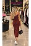 Women's Washable Body-Hugging Long Dress - 3