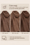 Leopard Patterned Cotton Jacquard Shawl Mi̇ra Series Aci Brown - 4
