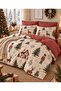Double Duvet Cover Set with Elasticated Sheets Nutcracker Red - 2
