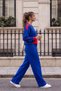Women's Tracksuit Set with Crew Neck, Relaxed Fit, Elastic Waist - 3