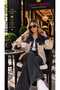 Women's Denim Detailed Velvet Shirt Jacket - 2