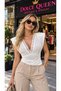 Women's Padded Lace Detailed Blouse