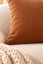 Luxurious Velvet Textured Solid Color Cushion Cover 42X42 cm |   1 Soft Textured Decorative Pillowcase - 5