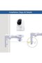 حزمة من قطعتين من حوامل الحائط الأمنية القابلة للتعديل المتوافقة مع كاميرات Eufy Security Indoor Cam E220 و P24 Eufycam - 6