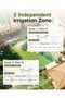 Brass Watering Timer 2 Zone, IP66 Waterproof Programmable Water Timer 2 Outlet with Large Dis - 5