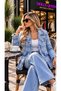Women's Tweed Textured Tassel Detailed Blazer Jacket - 2