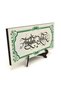 Name Can Be Written, Floral Motif Edge Pattern Printed Wooden Tabletop 10X20 Dkd-14