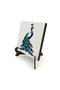 Peacock Printed Wooden Tabletop 10X10 1G-Tavus2