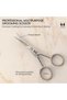 MUSI 4" Mustache Scissors, Small Scissors, Beard Scissors, Eyebrow Scissors - 4