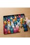24 Piece Wooden Children's Puzzle with Colorful Rabbits Design Mpk0069